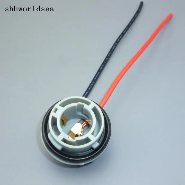 

shhworldsea 1156 Led Bulb Light Lamp Harness Plug Connector wiring Extension Socket 10 Pcs
