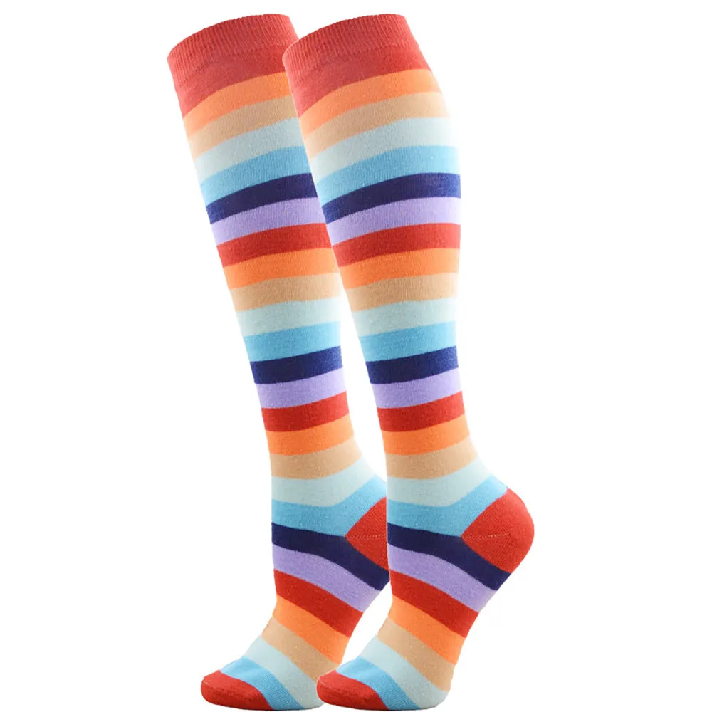 Women Sexy Mid Tube Socks Striped Long Socks Warm Soft Stripe Long Socking Wholesale Sexy Ladies Socks Calcetines Mujer