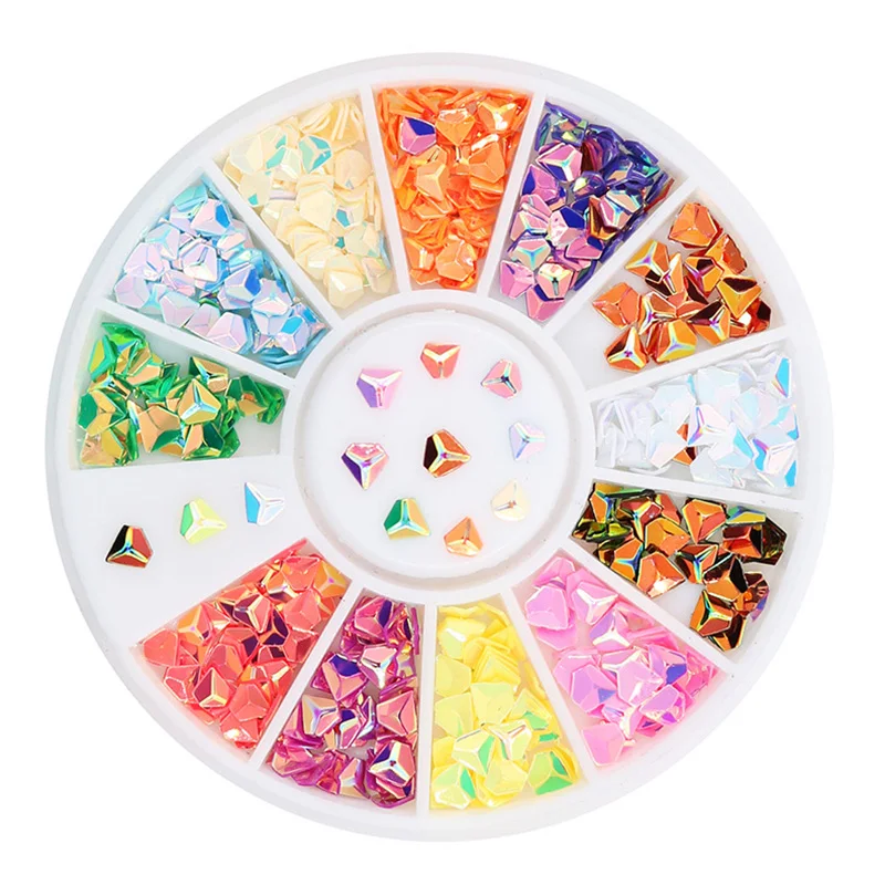 

12 Colors Accessories 3D Diamond Sequined Polymer Clay Toy DIY Slime Accessories Decor Jelly Mud Hand Gum Polyer Clay Kids Toys