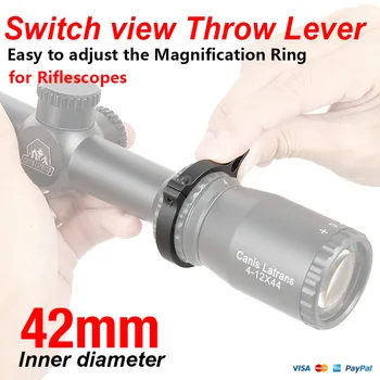 

Canis Latrans Canis Latrans Tactical rifle scope switch ring within 42mm Switch view Throw Lever for RifleScope