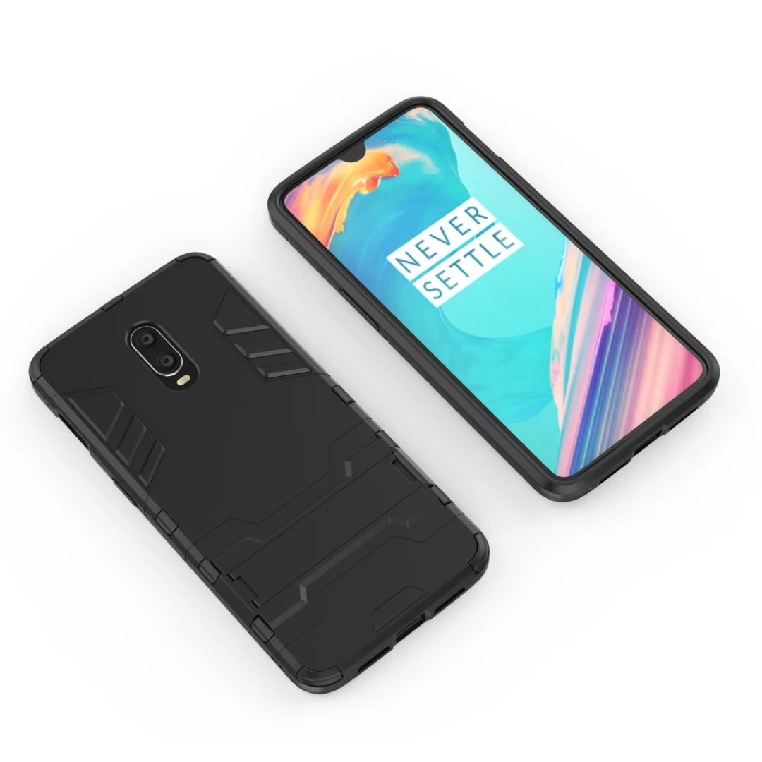 Тонкий противоударный чехол для OnePlus 3/3t 5 5T 6 6T с защитой от ударов и подставка