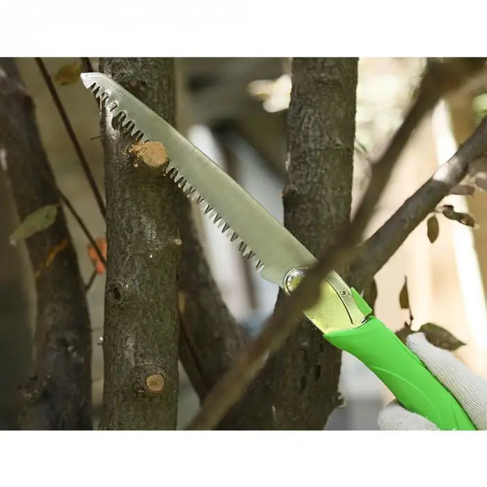 Складной ручной пилы прочный триммер для дерева зуб обрезка Садоводство Кемпинг Легкий Прочный _ WK