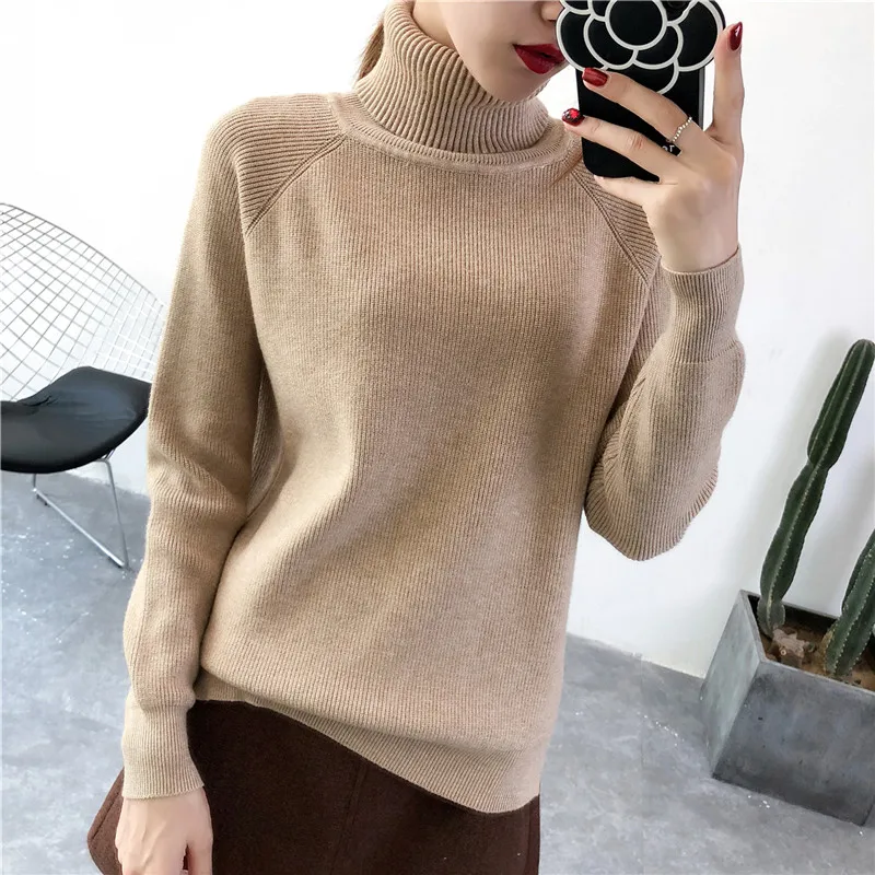 High Elastic Autumn Winter Sweater Women Long Sleeve Pullover Women Thick Basic Sweaters Warm Knit Tops Femme Jumper Female D212 High Elastic Autumn Winter Sweater Women Long Sleeve Pullover Women Thick Basic Sweaters Warm Knit Tops Femme Jumper Female D212