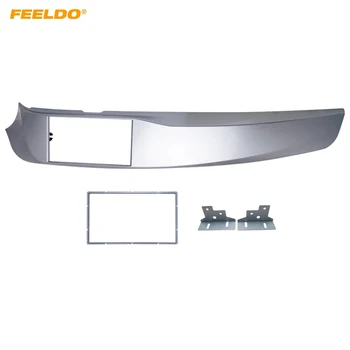 

FEELDO Car 2DIN Stereo Radio ABS Fascia Plate Panel Frame for Alfa Romeo Giulietta(940) Left Wheel CD/DVD Radio Panel Dash Mount