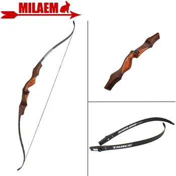 

1Set 60inch 30lbs Archery Recurve Bow Takedown American Hunting Bow Wooden Bow Handle Right Hand Shooting Hunting Accessories