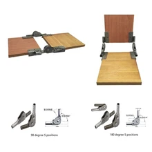 1 пара Регулируемый складной храповик диван петля для стула подлокотник спинка 5 позиционируется сварные крепления L пластины
