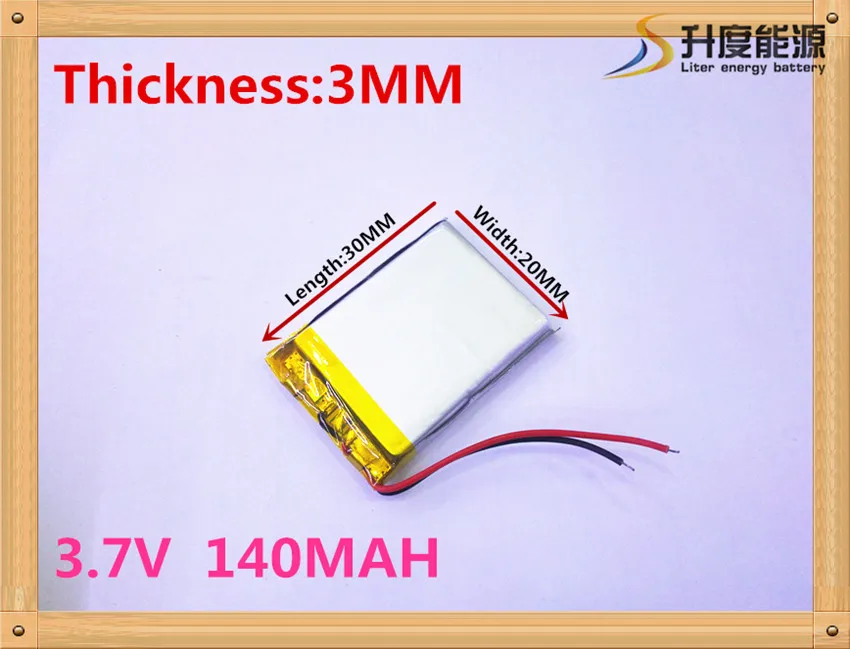 best battery brand MP3 MP4 free shipping 3.7V lithium 302030 032030 140mah GPS Bluetooth cell toys | Электроника