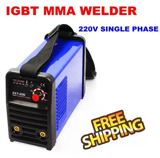 

Free Shipping Digital Dsplay 200amp Real AMP Single Phase Welder Inverter ARC Welding Machines for Welding