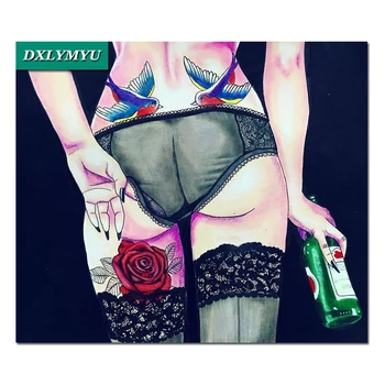 

Diy Diamond Painting Cross Stitch Handmade Embroidery Fashion Style Sweet Home Body art painting Needlework Mosaic Drawing Gift