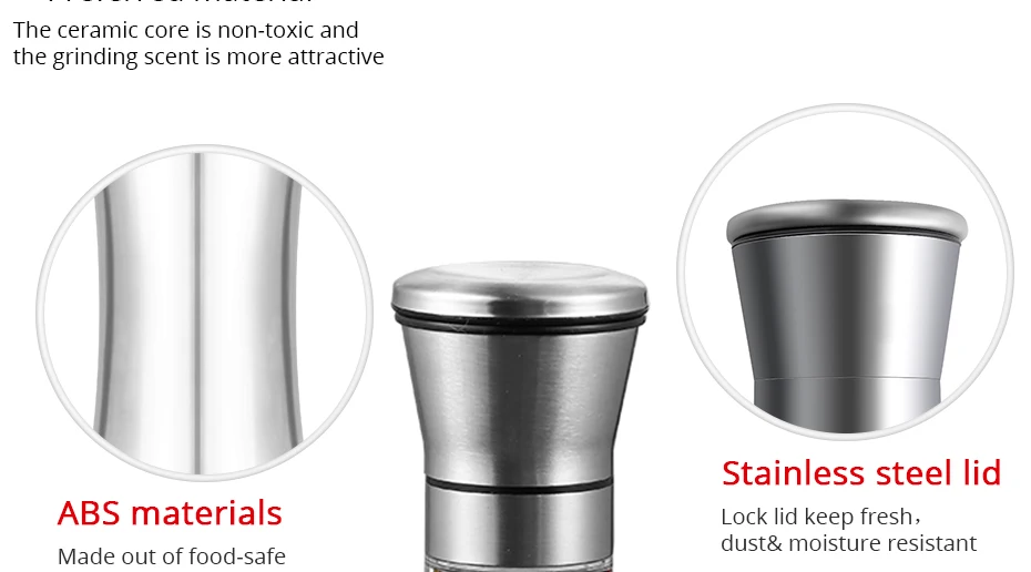 Мельница для соли и перца измельчители морская соль и перец травы измельчитель специй измельчитель с регулируемой Керамической мельницы
