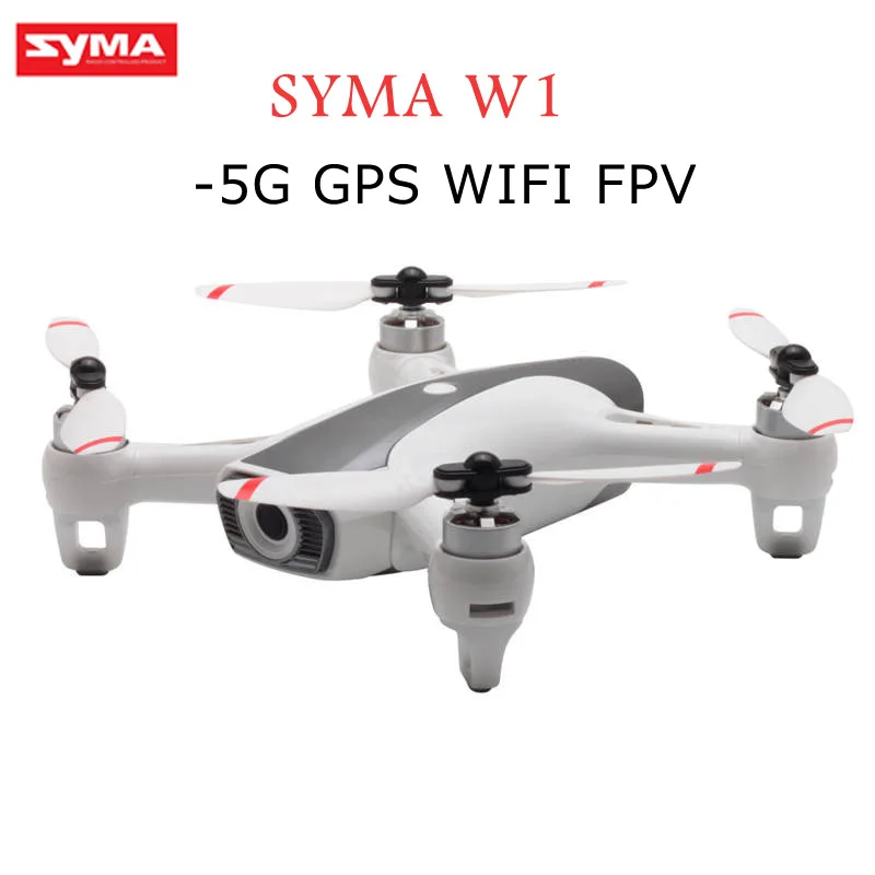 

Syma W1 GPS 5G WiFi FPV with 1080P HD Adjustable Camera Following Gestures RC Drone Quadcopter RTF