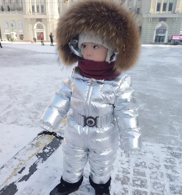 Детский пуховик лыжный костюм комбинезон для детей от 0 до 5 лет