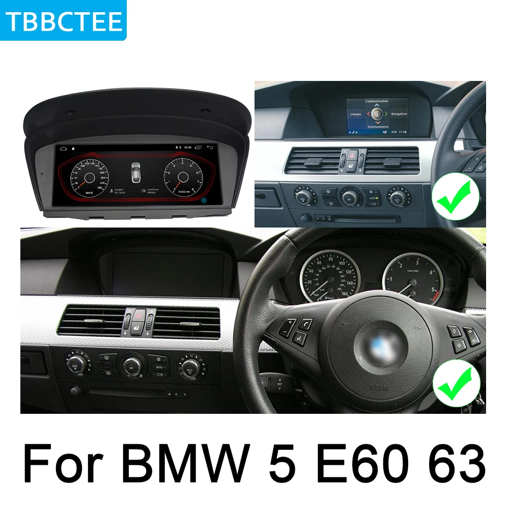 For BMW 5 E60 E61 E62 E63 2009 2010 2011 2012 CIC Android Car GPS Navi Multimedia Recorder BT WIFI Google HD IPS Screen WIFI