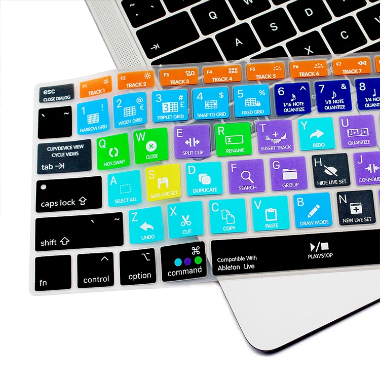 A1932 Ableton Live Tasto Di Scelta Rapida Del Computer Portatile Del Silicone Della Copertura Della Tastiera Della Pelle Per Macbook Air 13 "2018 2019