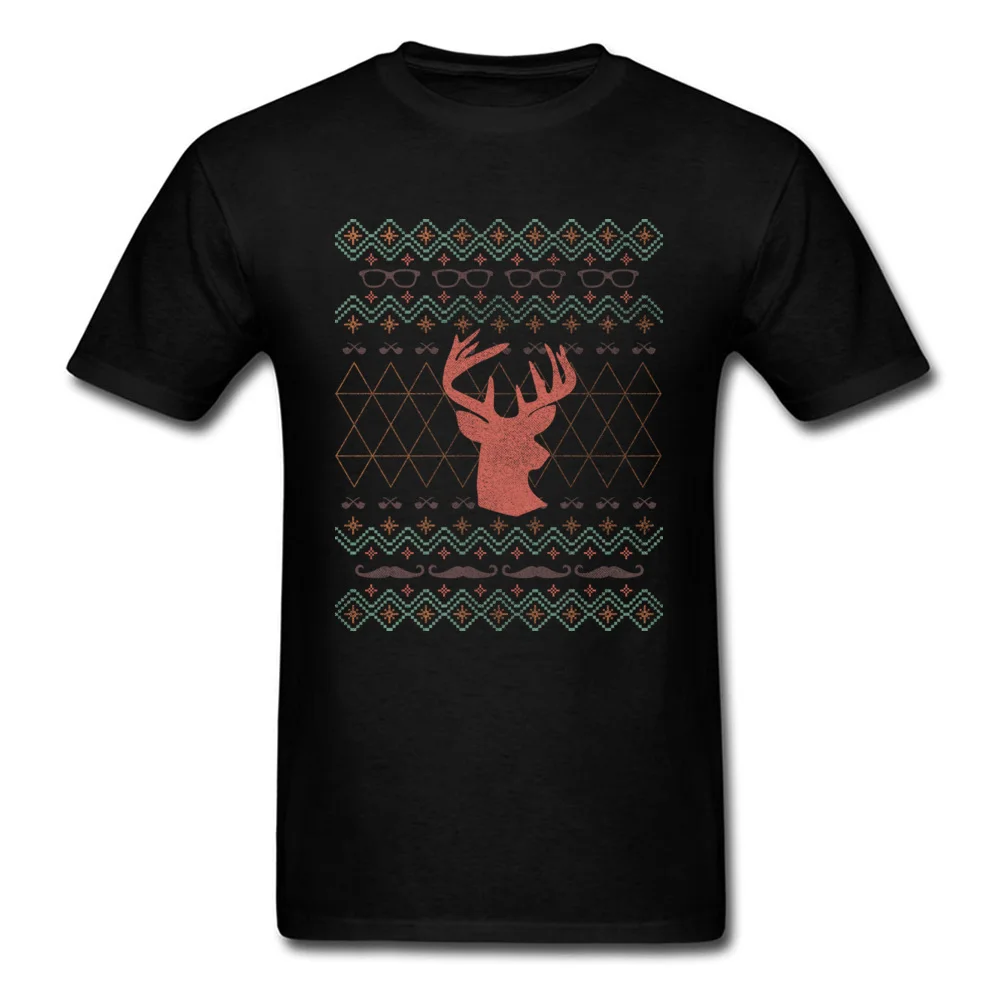 New Coming Youth Tshirts Round Collar Short Sleeve 100% Cotton HIPSTER SWEATERS IS HIPSTER! Tees Slim Fit Tshirts HIPSTER SWEATERS IS HIPSTER! black