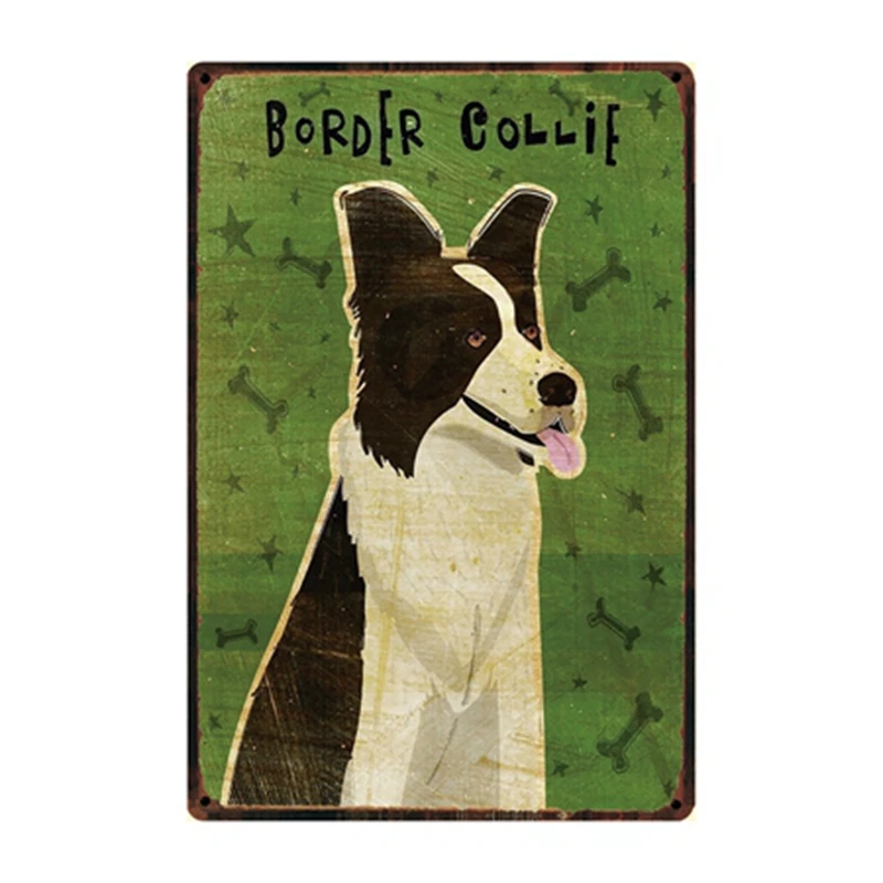 [Kelly66] собака и кошка металлический знак оловянный плакат домашний Декор Бар настенная живопись 20*30 см размер Dy52 - Цвет: dg-1026