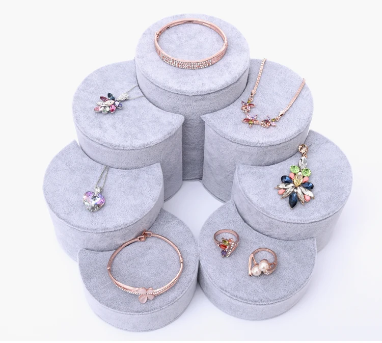 

Velvet Jewellery Display Stand Jewelry Display Holder Linen Jewellery Holder Earrings Rings Necklace Bracelets Jewelry Holder