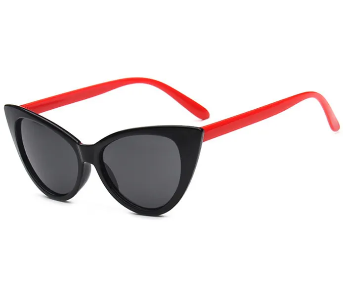 YOOSKE сексуальные солнцезащитные очки "кошачий глаз" для женщин, брендовые дизайнерские солнцезащитные очки для женщин, Винтажные Солнцезащитные очки "кошачий глаз" UV400, зеркальные очки - Цвет линз: Красный
