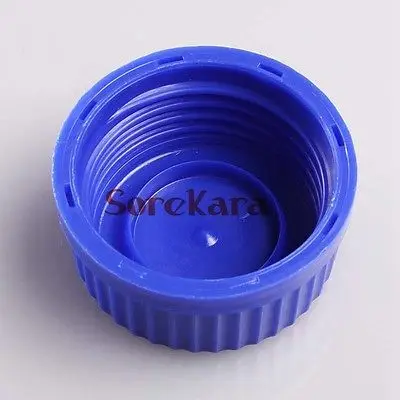 100 мл градуированная круглая стеклянная бутылка реагента синяя винтовая крышка винт на крышке выпускные Пробники пластиковая крышка