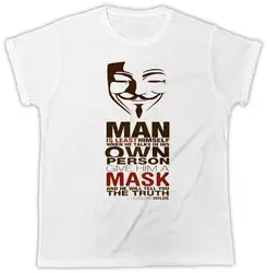 Оскар Уайльд Цитата футболка анонимный подарок маска футболка 100% хлопок Юмор Для Мужчин Crewneck футболки