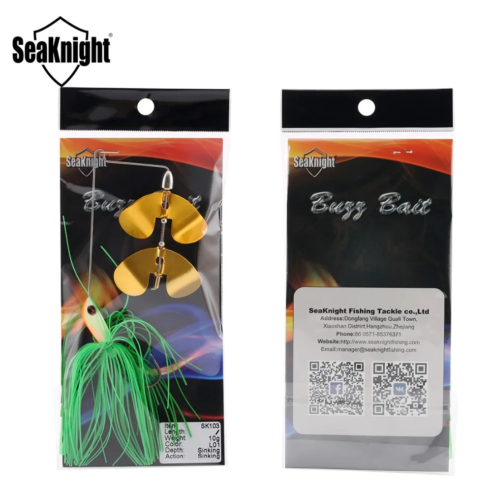 SeaKnight SK103 блесна 10 г 14 свинцовая головка 4 шт. рыболовная приманка металлическая