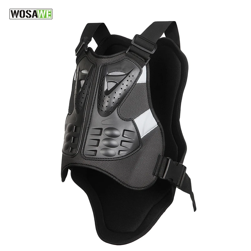 

WOSAWE Chest Protector Motorcycle Waist Safety Shockproof Body Armor Vest Racing Protective Back Support Cycling Skating MTB