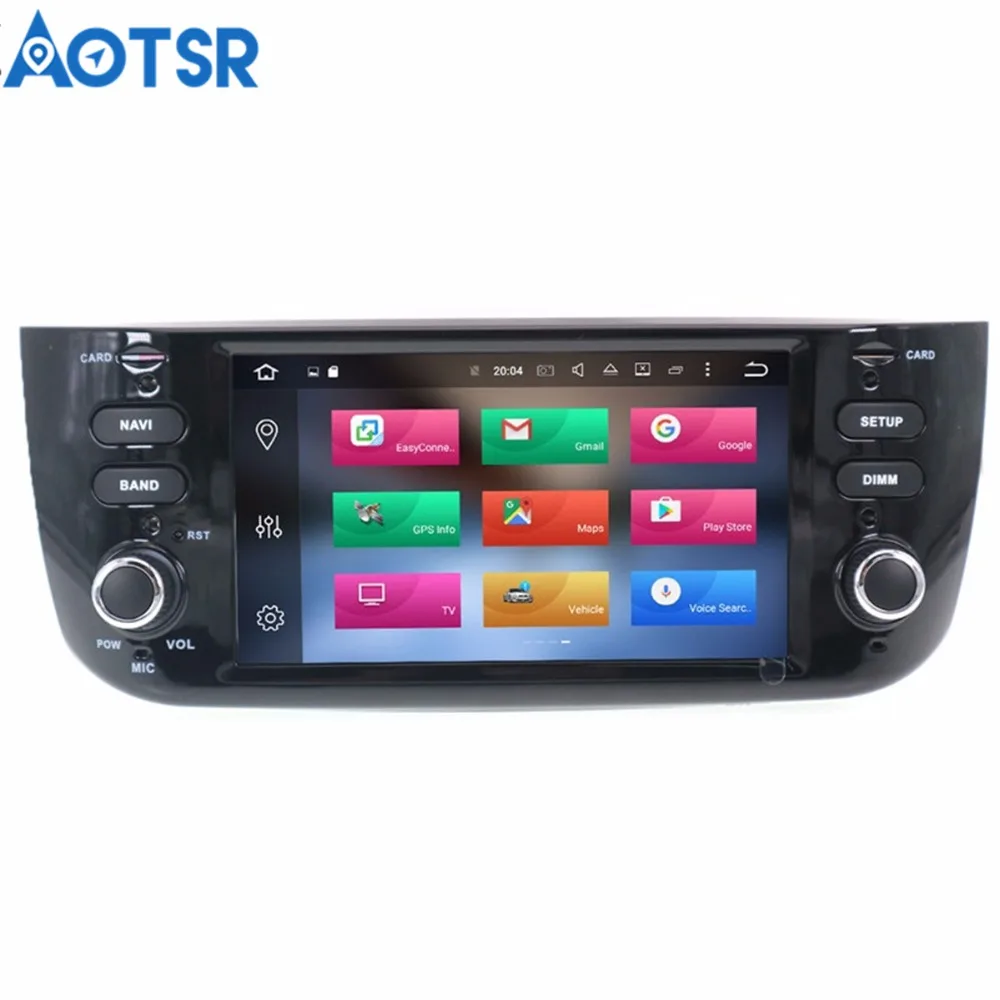 Новые Android 8,1 Стерео DVD плеер gps ГЛОНАСС мультимедиа для Fiat Grande Punto Linea 2012 2013 2014 2015 аудио RDS радио