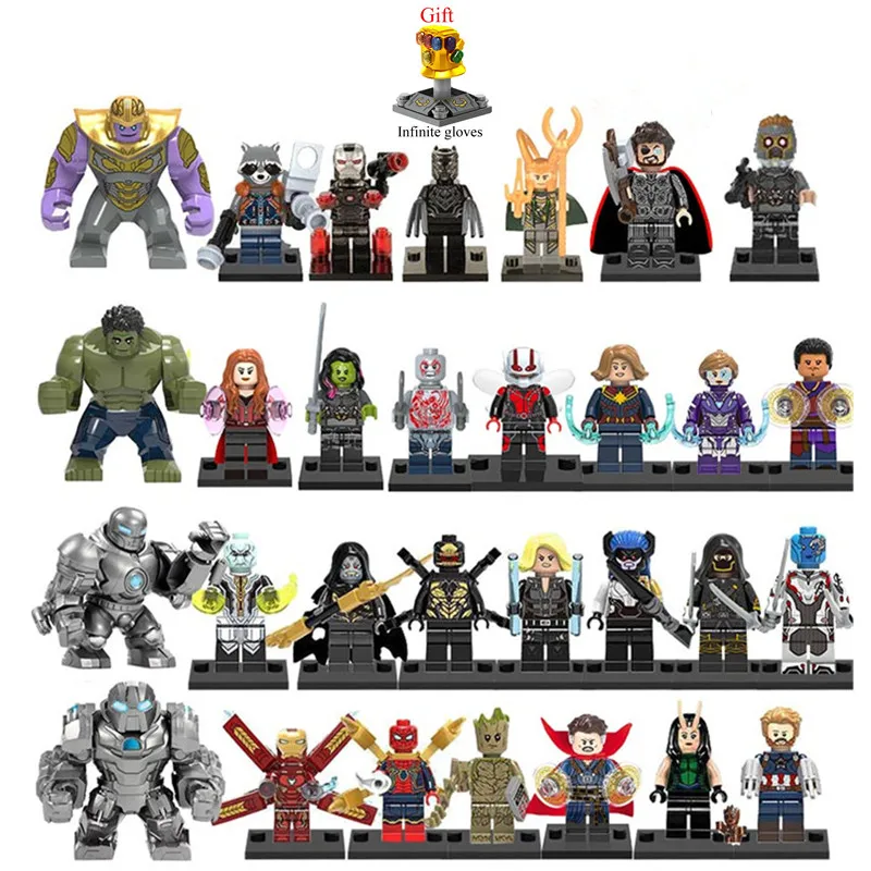

40pcs/set Blocks Toys Avengers 4 Marvel Super Heroes Infinity War iron man Iron Man Building Toys Figures
