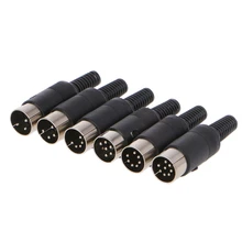 Connecteur de prise mâle DIN 3/4/5/6/7/8 broches | Support de câble de châssis