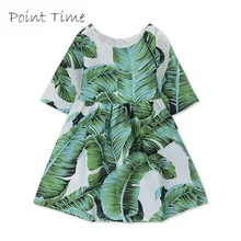 Осеннее платье с принтом для девочек; платье принцессы; новое осеннее платье с длинными рукавами для девочек; детская повседневная одежда для маленьких девочек