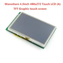 Waveshare 5 шт./лот 4,3 дюймов 480x272 сенсорный ЖК(A) 40pin кабель LCM TFT дисплей сенсорный экран модуль графический ЖК-дисплей модуль