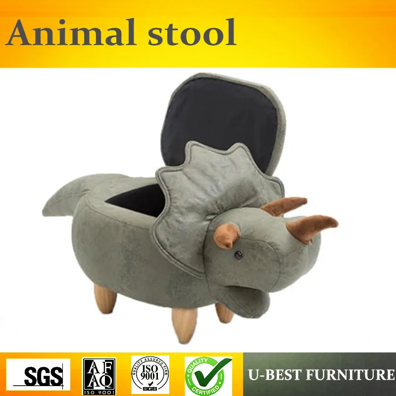 buy Free shipping U BEST Indoor furniture cheep ottoman footstool cute Animal furniture Shoes changing stool,Dinosaur Shoe stool
