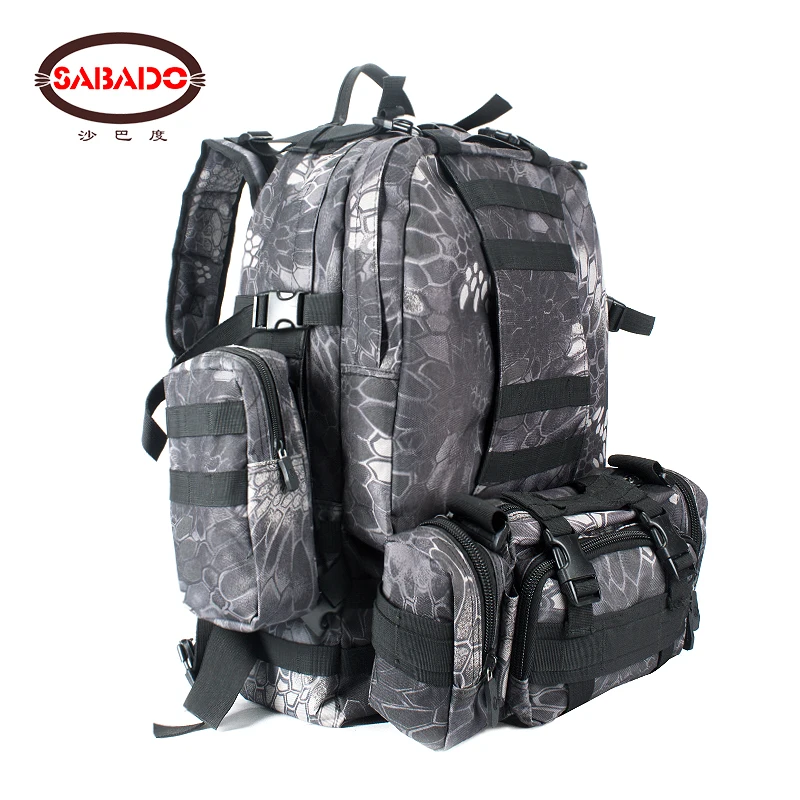 

600D camo Outdoor waterproof Multifunctional Tactical Backpack Large Capacity soft Travel Camping Hiking Hunting dry bag