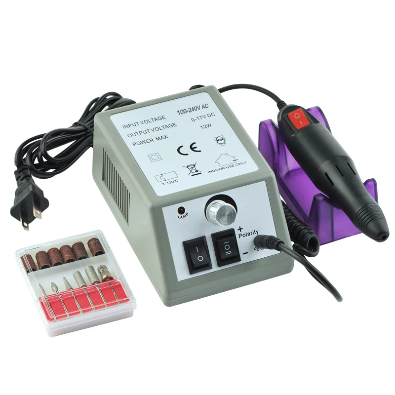 Профессиональные электрические акриловые фрезы для ногтей, набор для маникюра, EU US Plug TY99 - Цвет: As picture