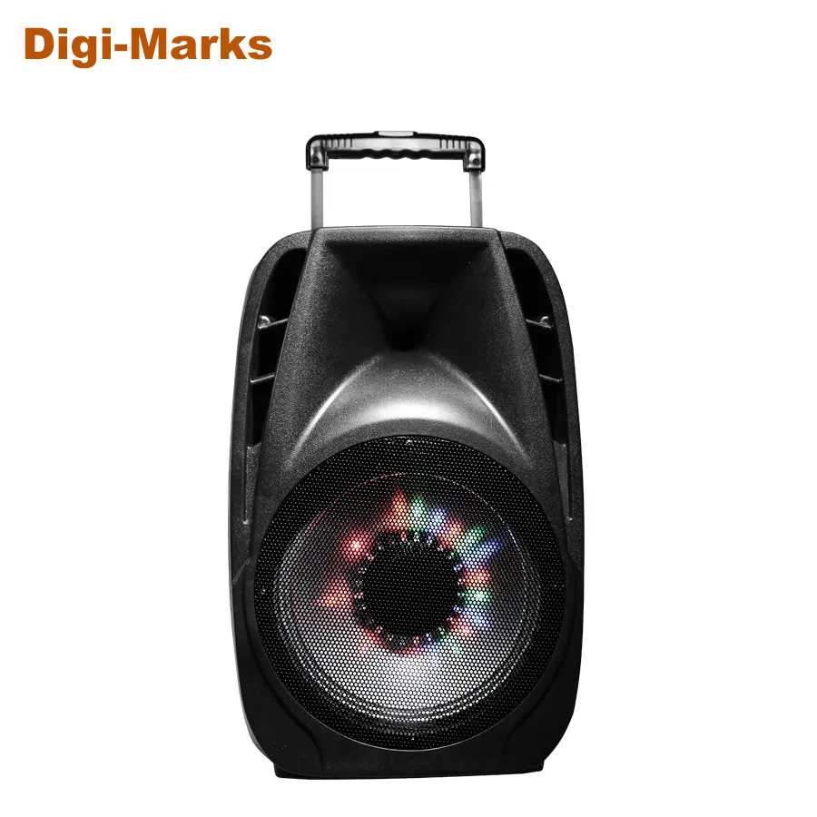 15" Portabale Outdoor Bluetooth DJ Disco Speaker Support USB SD With