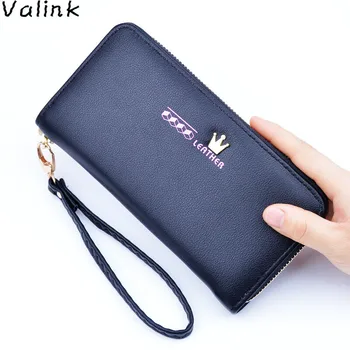 

Valink 2020 New Fashion Women Zipper Wallet Long Purse Famous Brand Female Wallet Multifunctional Hand Bag Carteira Feminina