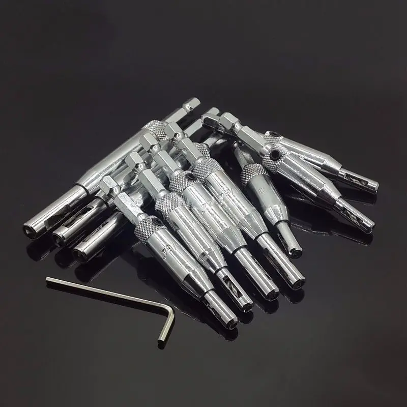 

10Pcs Set Tools Self Centering Hinge Twist Drill Bits Window Doors Screw Hole Saw Woodworking Reaming Cabinet Tool Set