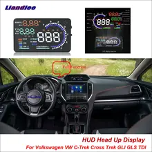 Liandlee автомобильный HUD Дисплей для Volkswagen VW C-Trek Cross Trek GLI GLS TDI безопасный экран вождения OBD проектор лобовое стекло