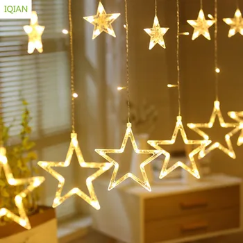 

IQIAN Led Christmas Decorations for Home String Fairy Lights Outdoor Garland Christmas Tree Decorations Home Decor Navidad 2019