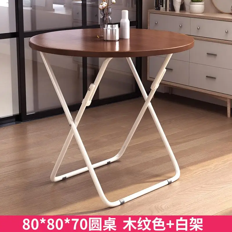 Складной стол обеденный стол домашняя маленькая Квартира круглый стол квадратный портативный складной простой квадратный стол для еды - Цвет: style14