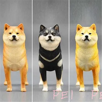 

Simulation Animal dog Cute Puppy Statue Shiba Inu Standard standing position Art Craft Home Decor Resin Action Figure Toy P1573