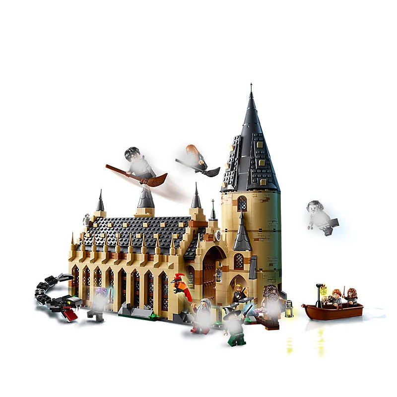 

Harry Movie Toy the Hogwarts Great Hall set Compatible Legoinglys 75954 Model Building Blocks Bricks Children Toy Christmas Gift