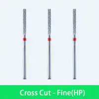 ใหม่ 3 ชิ้นห้องปฏิบัติการทันตกรรมคาร์ไบด์ Burs - วัสดุเหล็กทังสเตน - ตัด - Fine - 6016006
