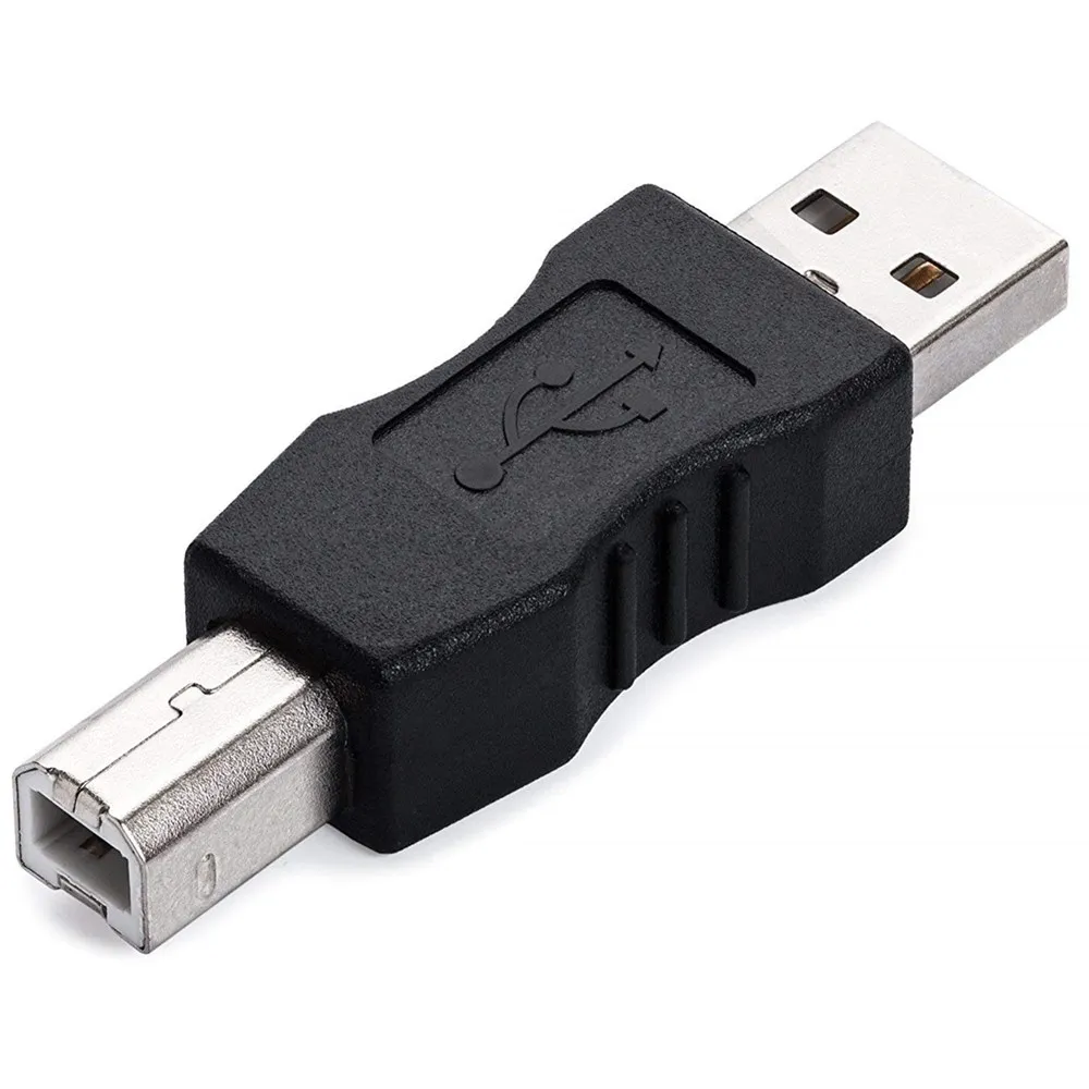 

USB Printer Adapter USB 2.0 Type A Male to USB Type B Male Connector Converter AF to BM Connector for Printer Scanner Computer