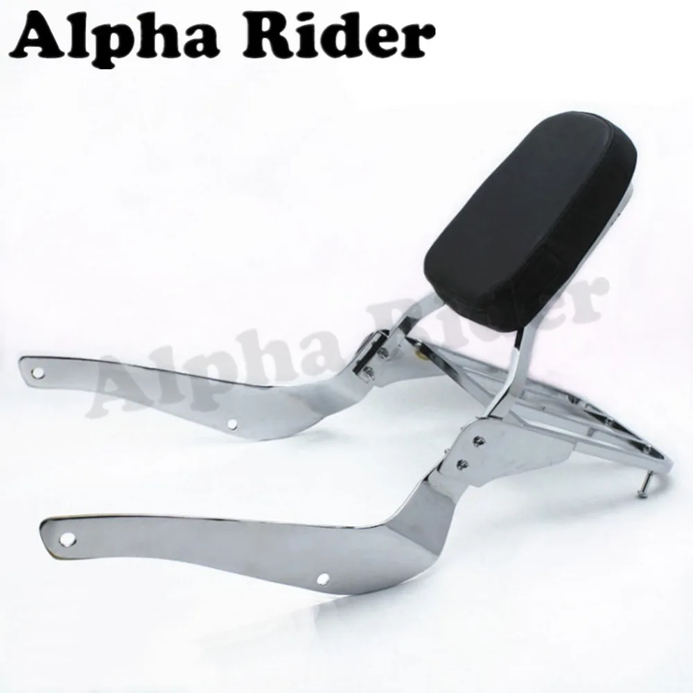 

Rear Luggage Rack Support Tail Box Holder Cargo Shelf Bracket w/ Backrest Sissy Bar for Suzuki Volusia VL400 VL800 Boulevard C50