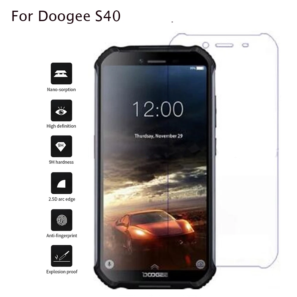 

2Pc Doogee S40 Tempered Glass High Quality New Protector Film For Doogee S 40 Mobile Smartphone Glass 5.5 inch