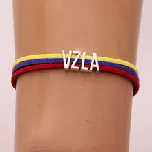 10 шт./лот) Infinity love Venezuela Подвеска для браслета в форме сердца обертывание веревка браслет и браслеты для женщин и мужчин страна родного города ювелирные изделия подарок