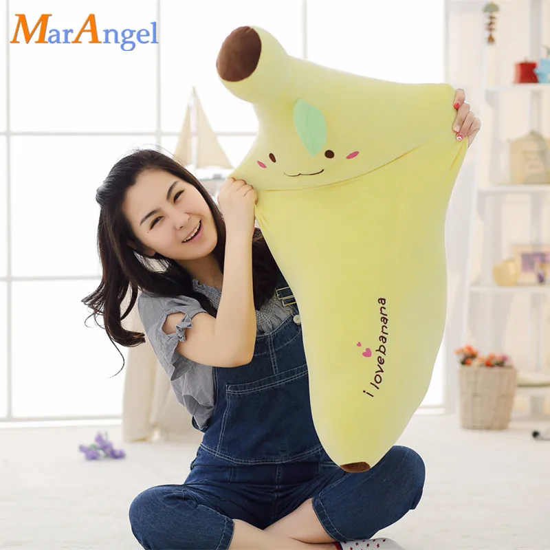

Huge 80/100cm Creative Fruit Banana Plush Pillow Staffed Soft Cushion Toys Boyfriend Pillow for Girl Valentine Christmas Gift