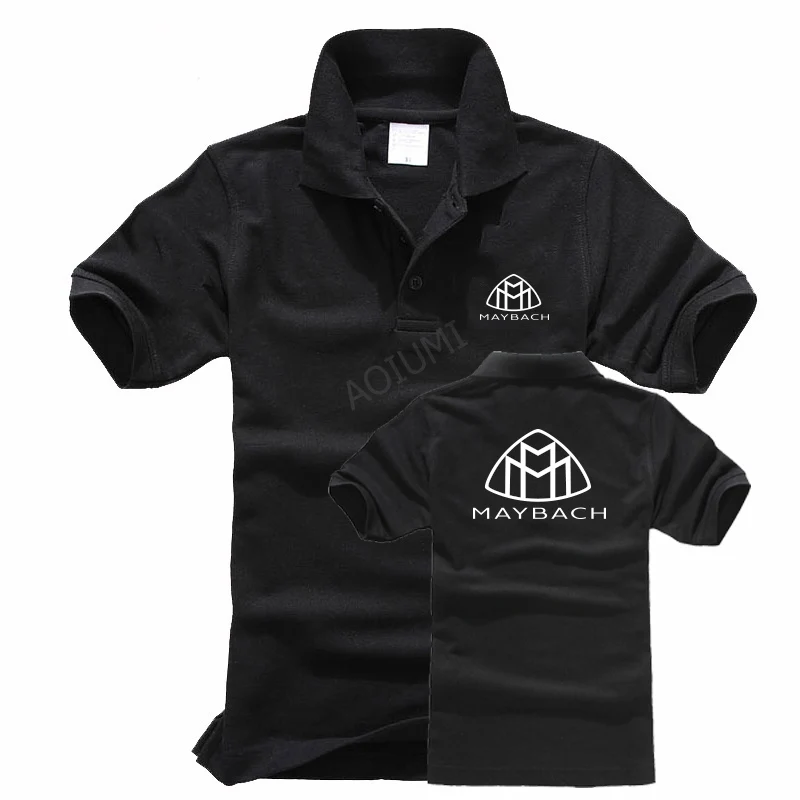 

Summer for male solid colour Maybach polo shirt Casual words Short-Sleeve loose polos High quality Cotton polos tops