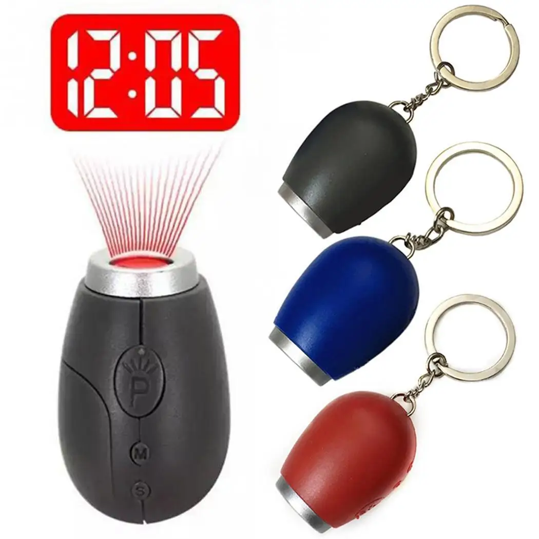 

Creative Portable Mini LED Electronic Clock Digital Projection Night, Bedroom Time Display, Countdown Clock